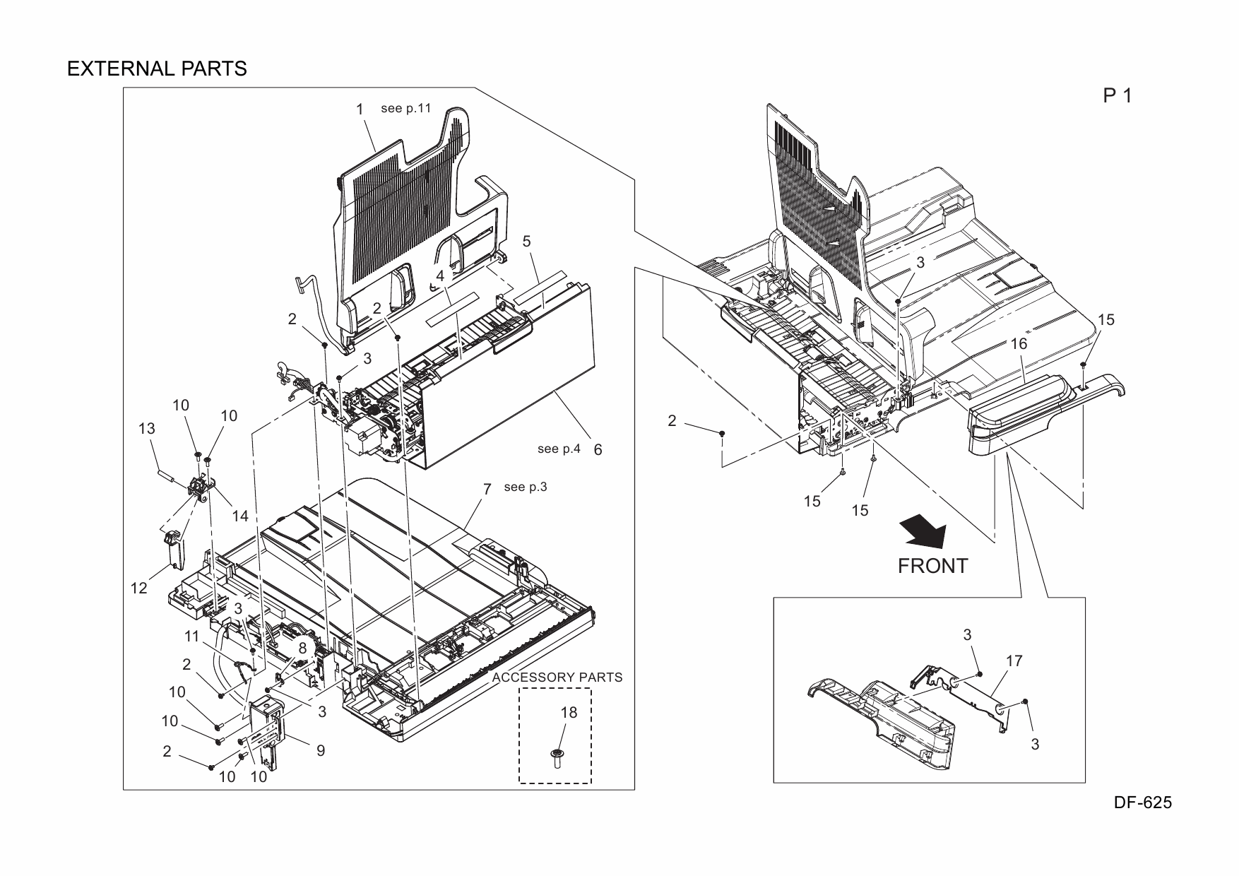 Konica-Minolta Options DF-625 A3JH Parts Manual-2